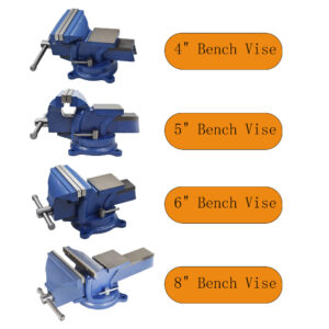 4" /5" /6" /8 " Bench Vise W/ Anvil Swivel Base Heavy Duty Vice Multipurpose