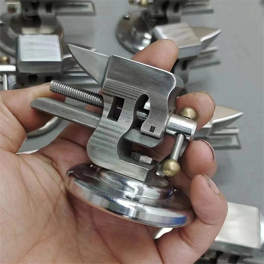 1inch Heavy Duty Bench Vice 25mm Rotate Workbench Vice Jaw Table Vice Clamp Tool - Image 5