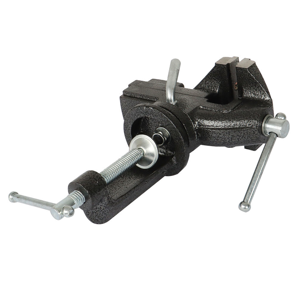 Portable 80mm 360º Swivel Portable Table Bench Vice Clamp Mini Vise Anvil New - Image 3