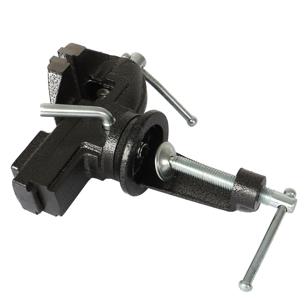 Portable 80mm 360º Swivel Portable Table Bench Vice Clamp Mini Vise Anvil New - Image 5