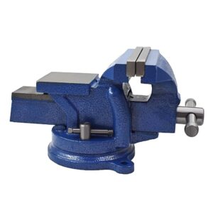 5 In Bench Vise With Anvil Swivel Locking Base Table Top Clamp Heavy Duty Vice