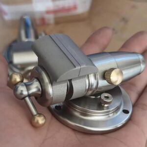 1.2" Bench Vise With Anvil Swivel Locking Base Table Top Clamp Heavy Duty Vice