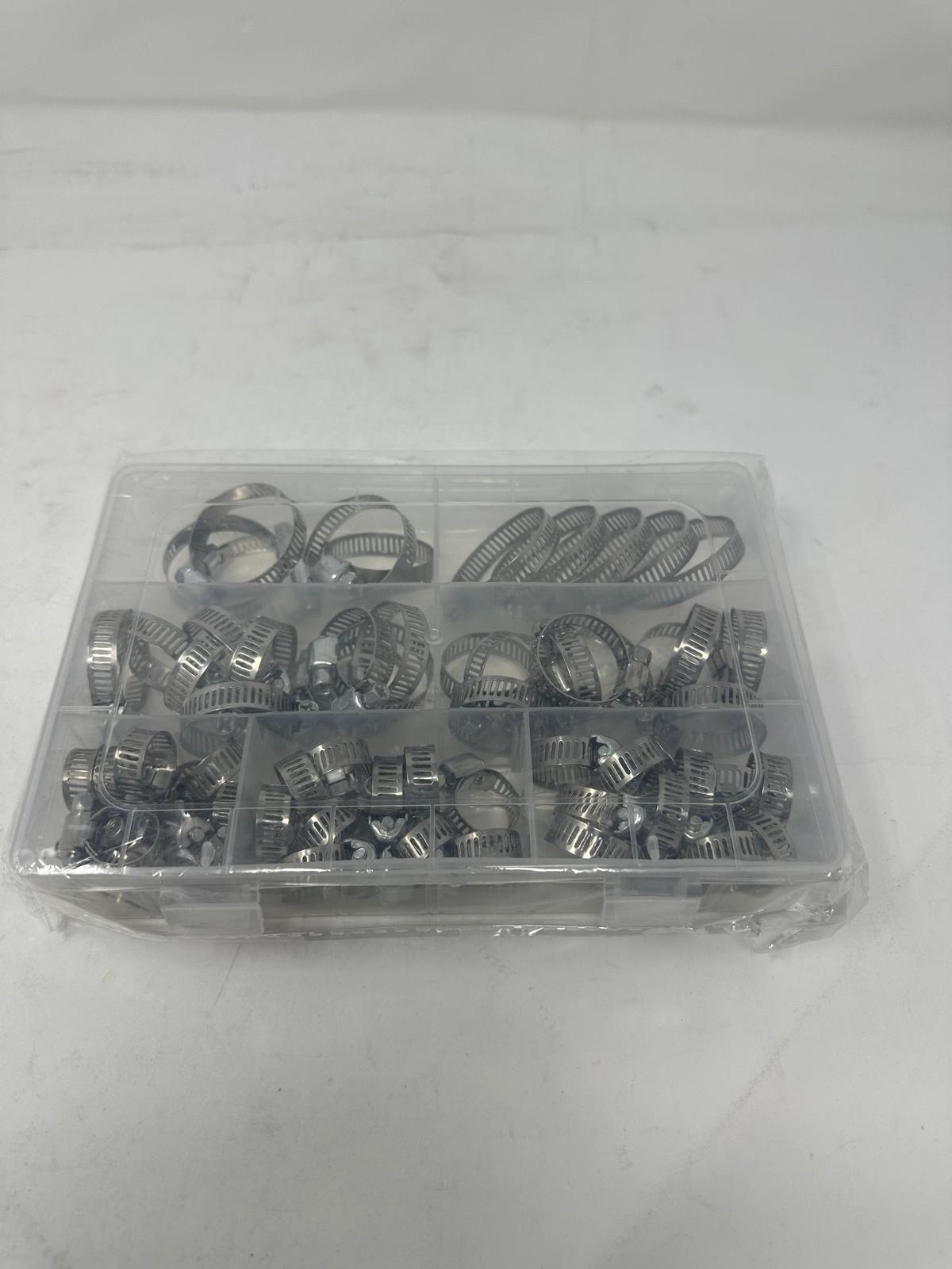 60Pcs Stainless Steel Adjustable Hose Clamps Kit for Plumbing & Automotive