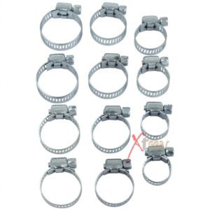 New 24PC HOSE CLAMP SET ASSORTMENT KIT PACK PLUMBING AUTOMOTIVE SECURE FITTING