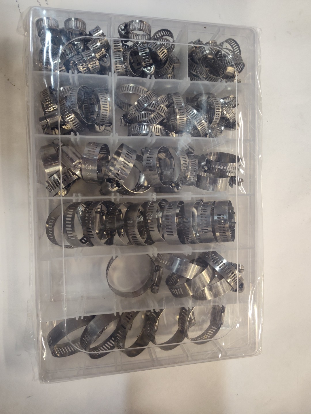 100Pcs Stainless Steel Adjustable Hose Clamps Kit for Plumbing & Automotive - Image 2