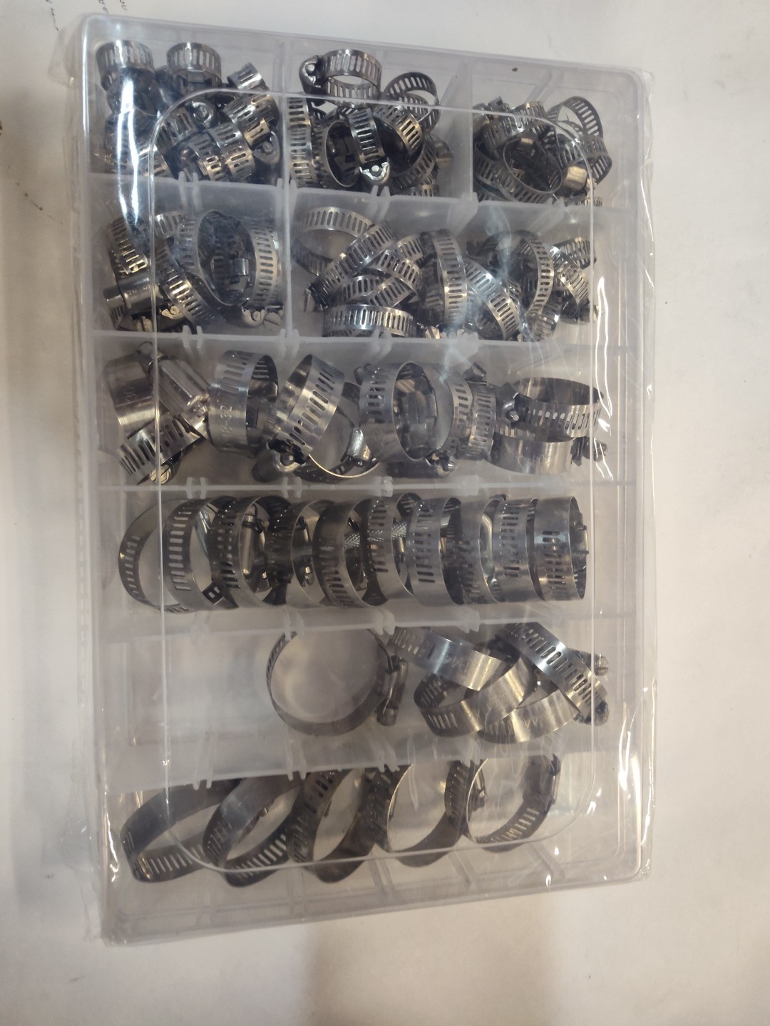 100Pcs Stainless Steel Adjustable Hose Clamps Kit for Plumbing & Automotive - Image 3