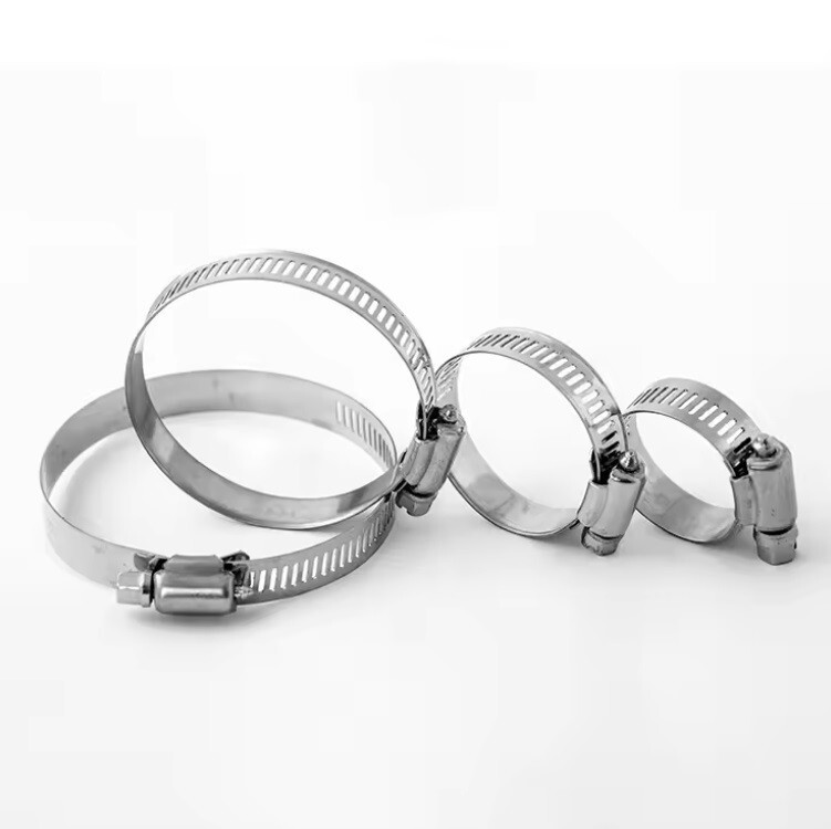 SS304 Automotive Coolant Hose Clamps American Type Stainless Steel #20 Size