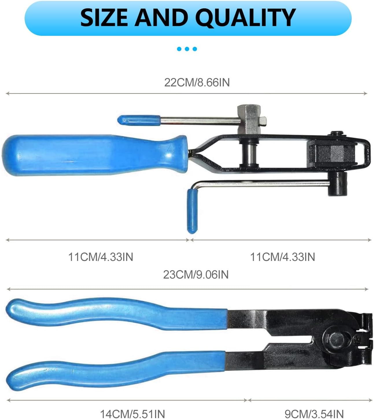 CV Joint Axle Boot Clamp Pliers, Automotive Clamps Tool Set, Blue - Image 2