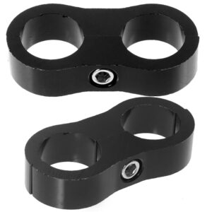 2 Pcs Oil Pipeline Clamp Fittings Hose Support Automotive Clamps