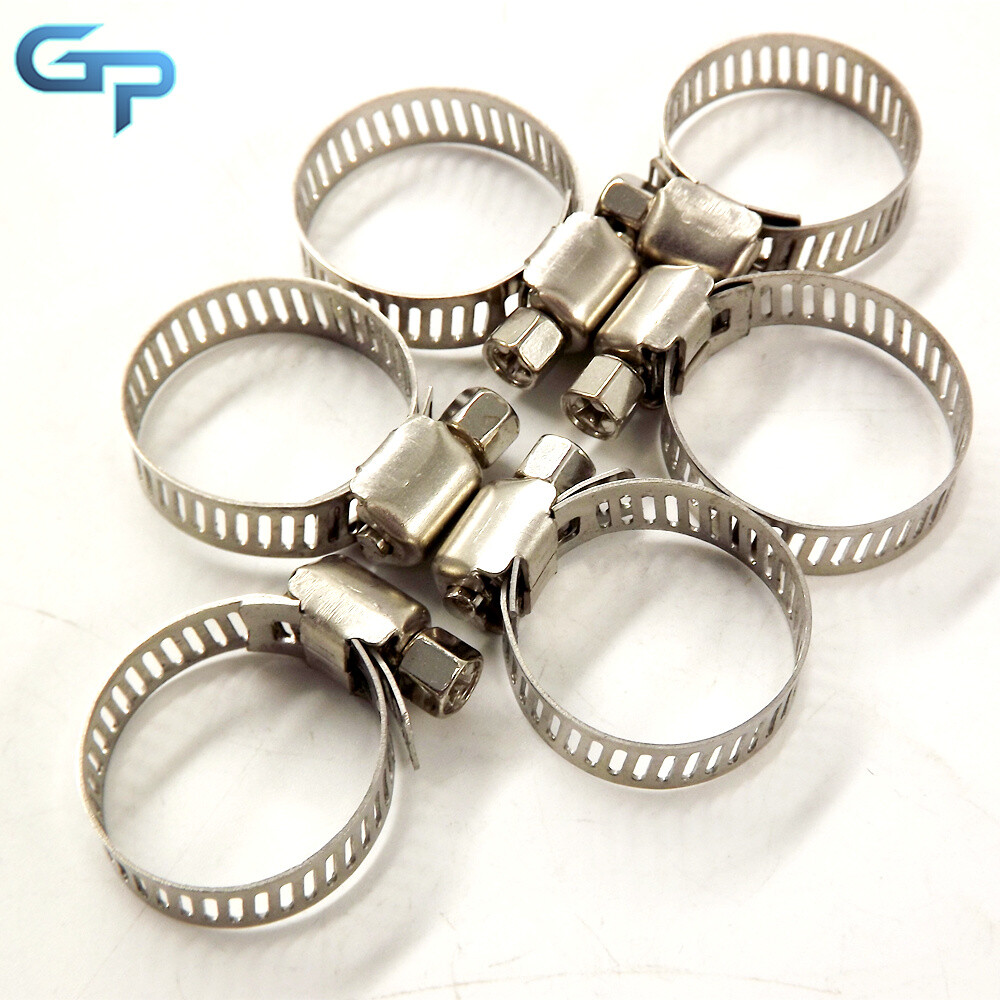 3/4"-1" Adjustable 50Pcs Stainless Steel Drive Hose Clamps Fuel Line Worm Clips - Image 3