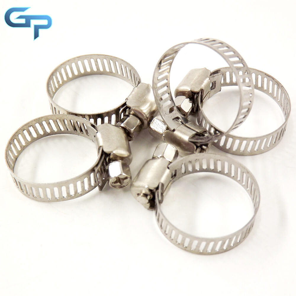 3/4"-1" Adjustable 50Pcs Stainless Steel Drive Hose Clamps Fuel Line Worm Clips - Image 4