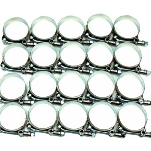 20PC 2-7/8" to 3" O.D. T-Bolt Hose Clamp Stainless Steel Turbo Automotive