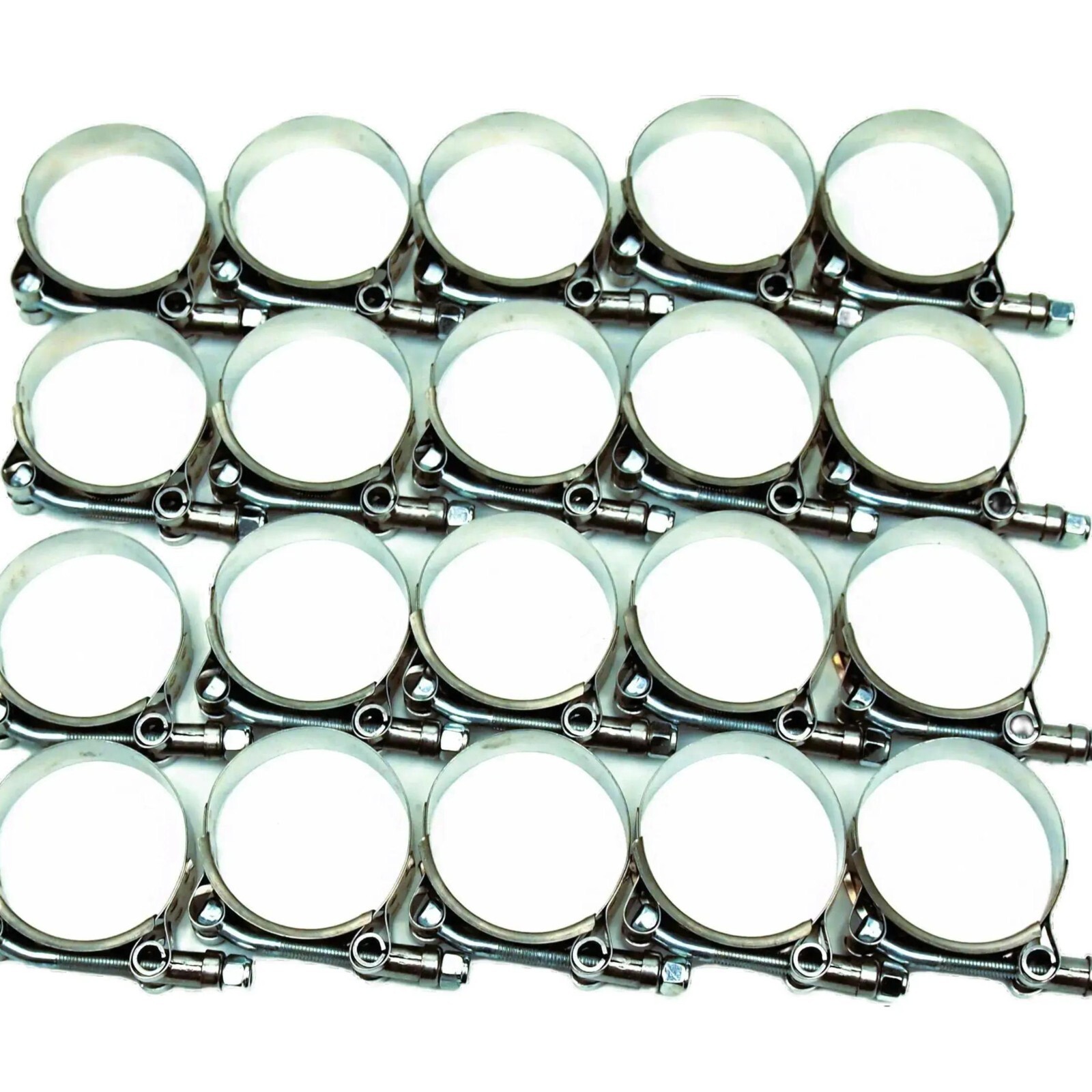 20PC 2-7/8" to 3" O.D. T-Bolt Hose Clamp Stainless Steel Turbo Automotive