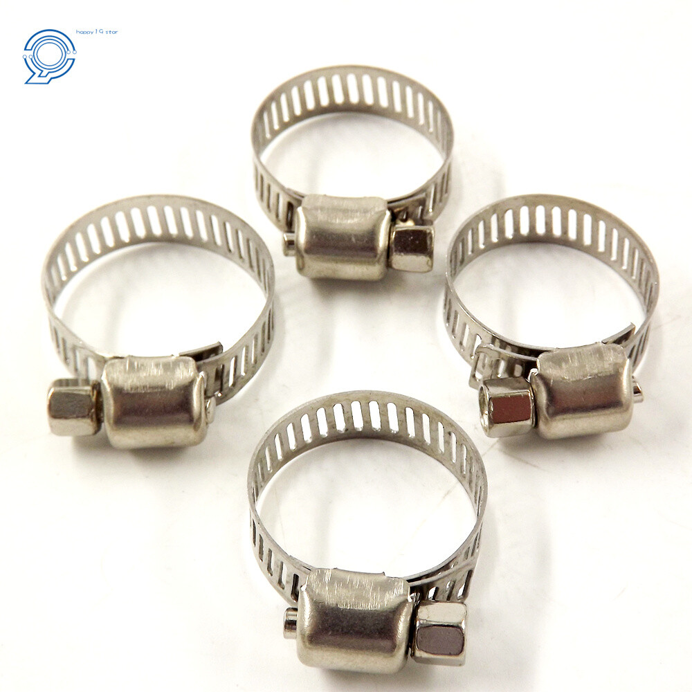 3/4Inch - 1Inch Stainless Steel Adjustable Drive Hose Clamps Worm Clips 100 Pack - Image 5