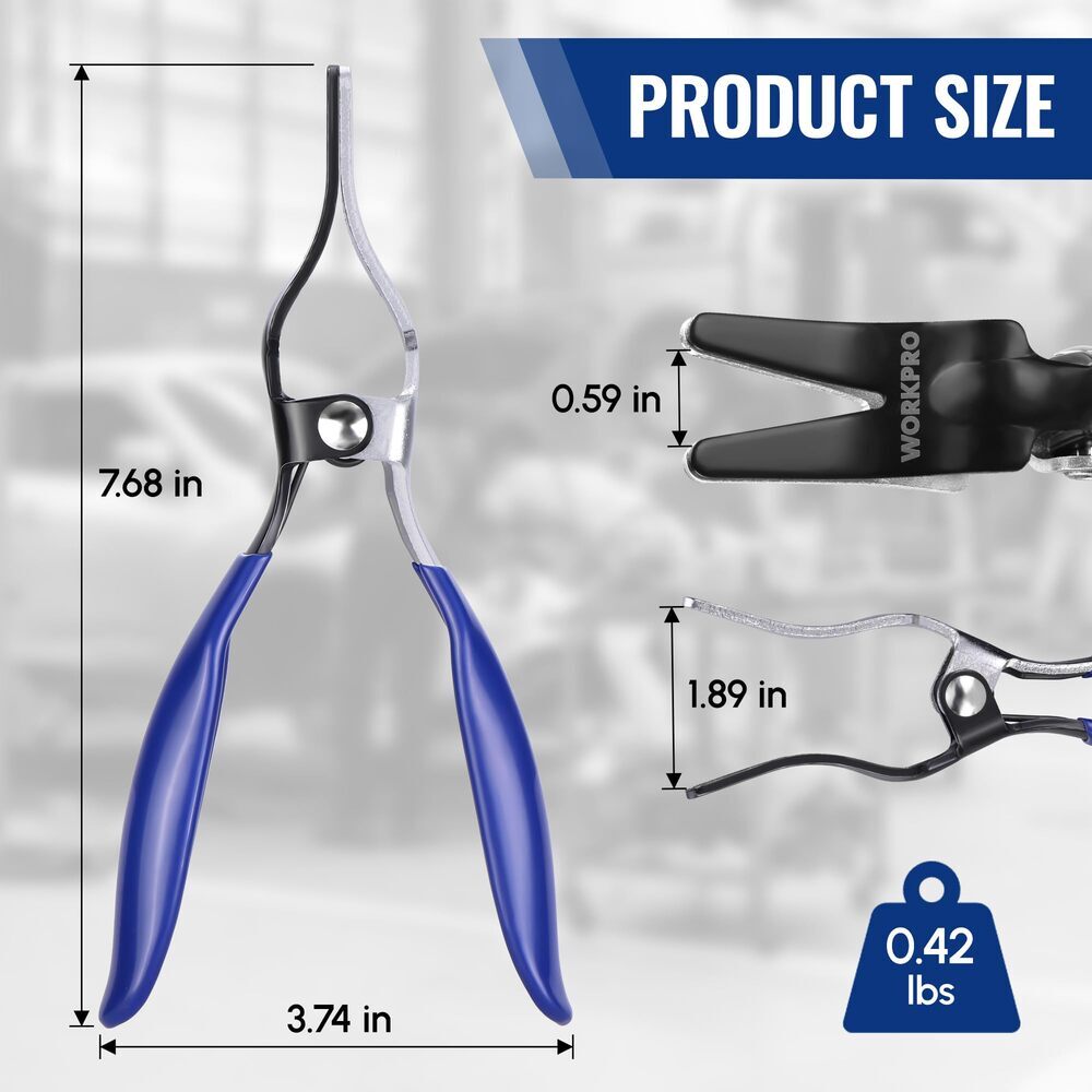 WORKPRO Hose Removal Plier Automotive Hose Remover Tool for Fuel and Vacuum Line - Image 2