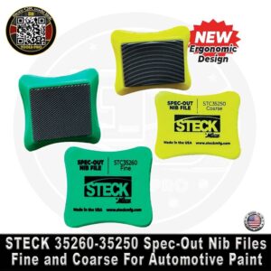 Steck 35260-35250 Spec-Out Nib Files - Fine and Coarse For Automotive Paint