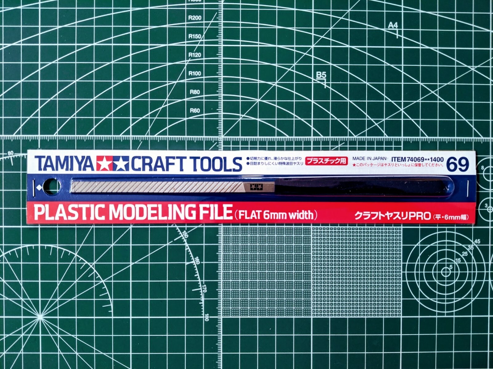 Tamiya Craft Tools Plastic Modeling File PRO (Flat 6mm Width) 74069 - Image 2
