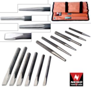 Heavy Duty Automotive Punch & Chisel Set Cold Chisels Taper Set