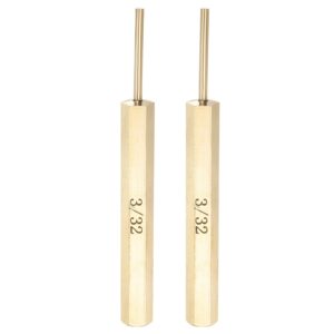 2pcs Brass Pin Punch 3/32" Non-marring Drive Punch for Watch Repair Automotive