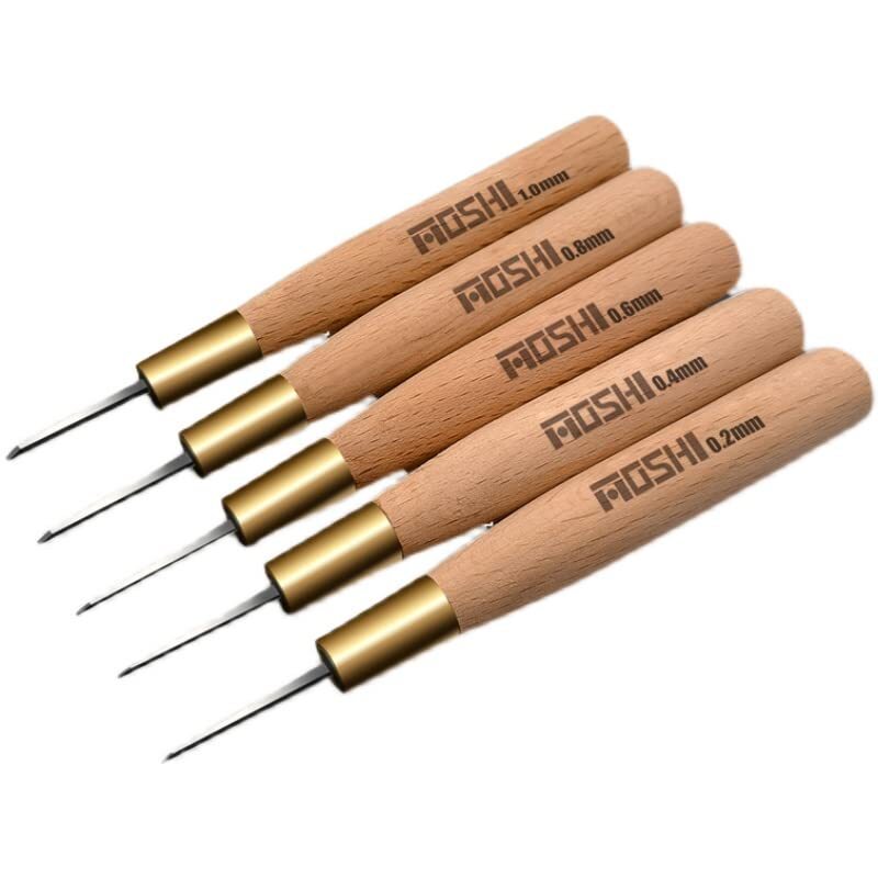 Chisel 0.2/0.4/0.6/0.8/1.0mm Carved Scribe Line Hobby Plastic Resin Model Tool