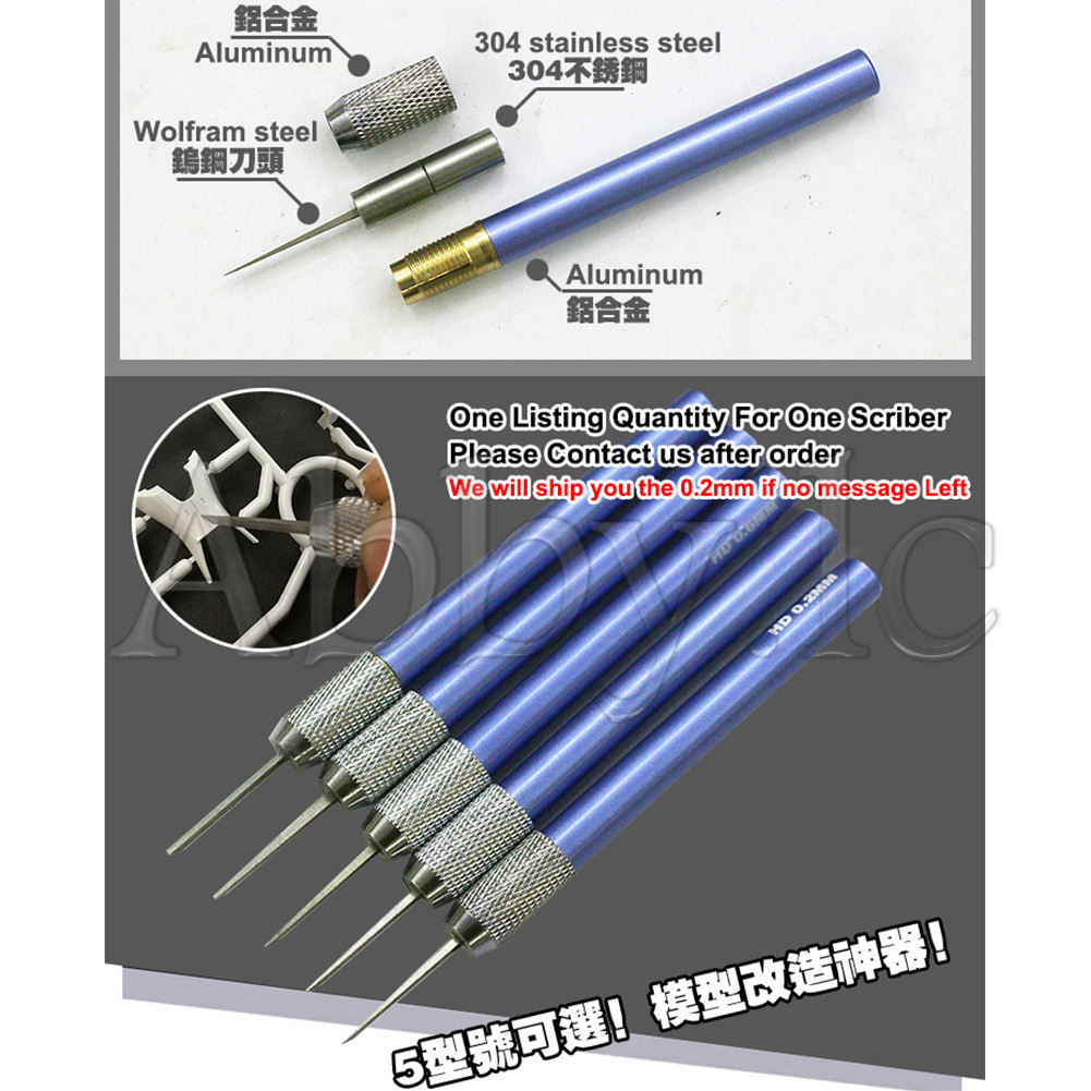 One of 0.2~ 1 mm Modeling Tools Accessory Scriber Craft Tool Scribe Line Chisel - Image 3