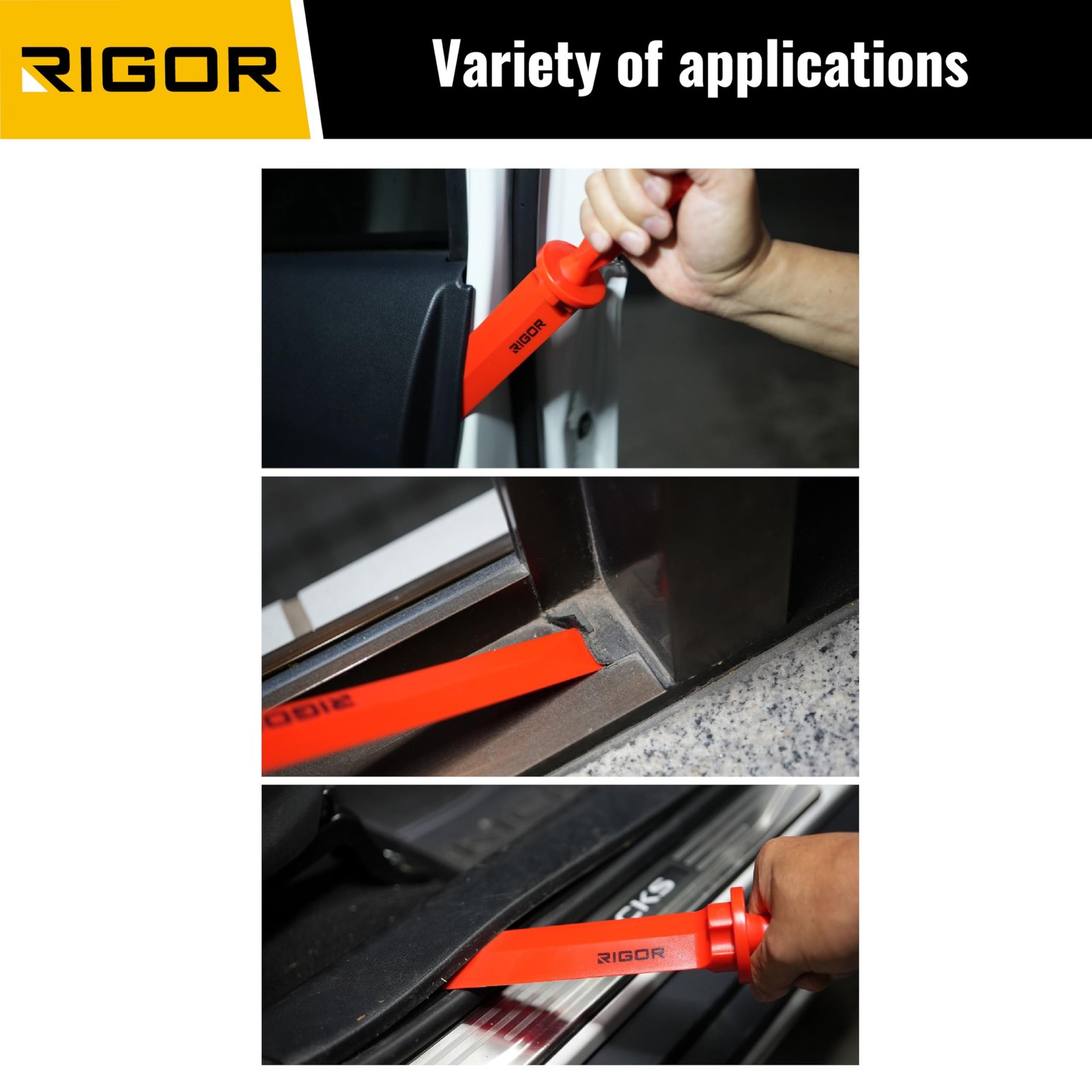 56006 Non-Marring Plastic Scraper Chisel Set, 4-Piece | Four Blade Widths for... - Image 4
