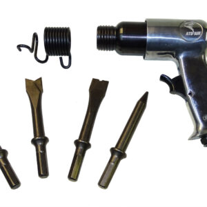 ATD TOOLS: AIR HAMMER SET – heavy duty – 4 chisels – automotive pneumatic tool
