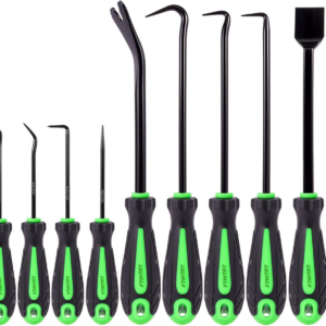 11-Piece Pick Set and Hook Set with Scraper and Magnetic Telescoping Tool, Pick
