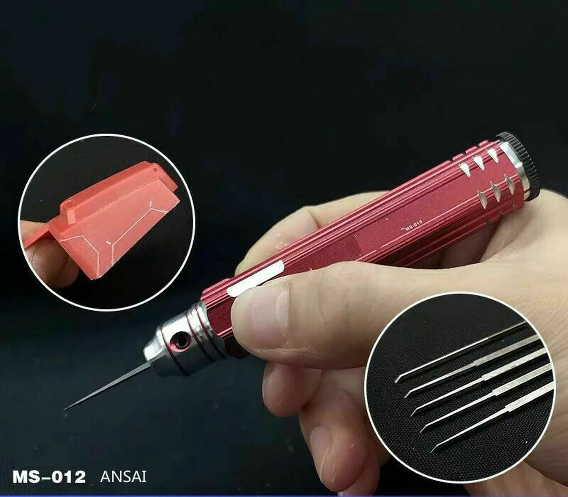 Precision Scriber Military AirCraft Model Tool Detail Chisel Carving MG HG Knife