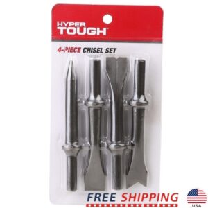 4 Piece Chisel Set 35CRMO Steel Air Tool Accessories DIY Automotive Farm New