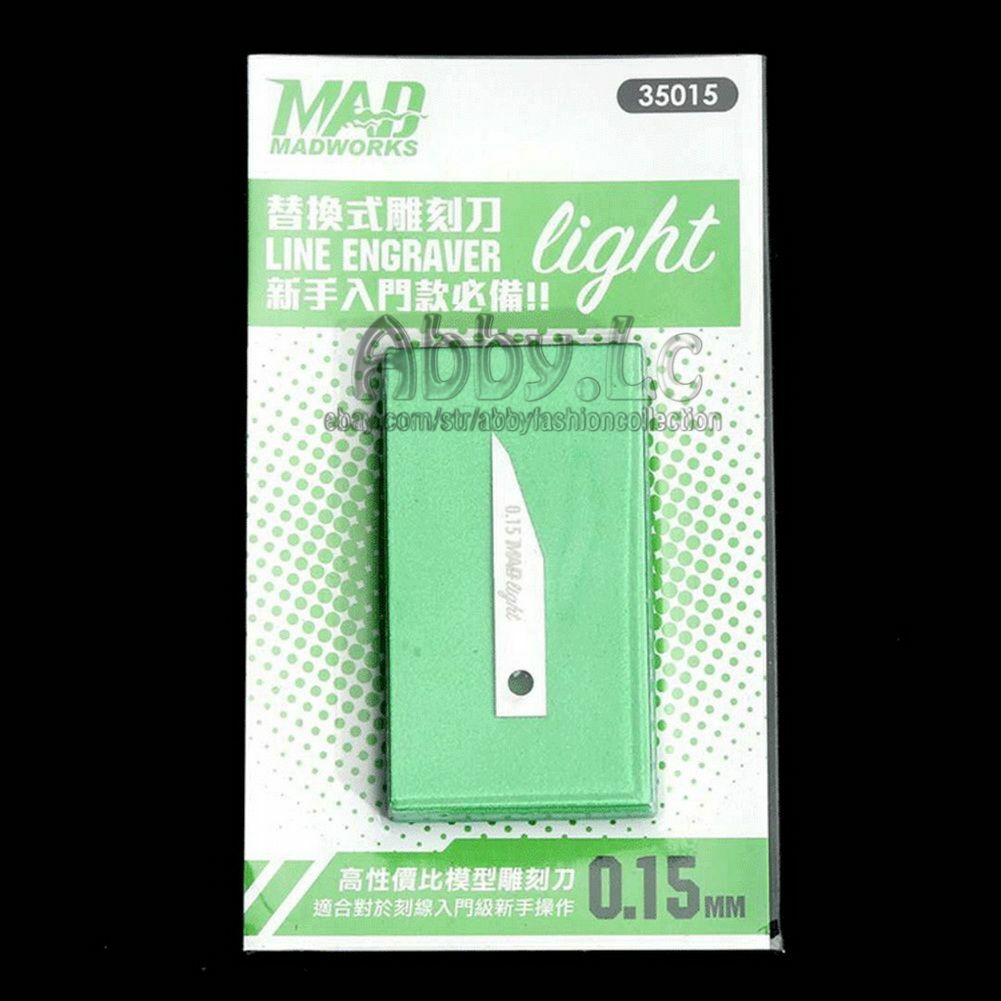 MADWORKS LIGHT Line Engraver Model Tools Scriber Craft Chisel 0.15 0.2 0.3 0.5mm - Image 4