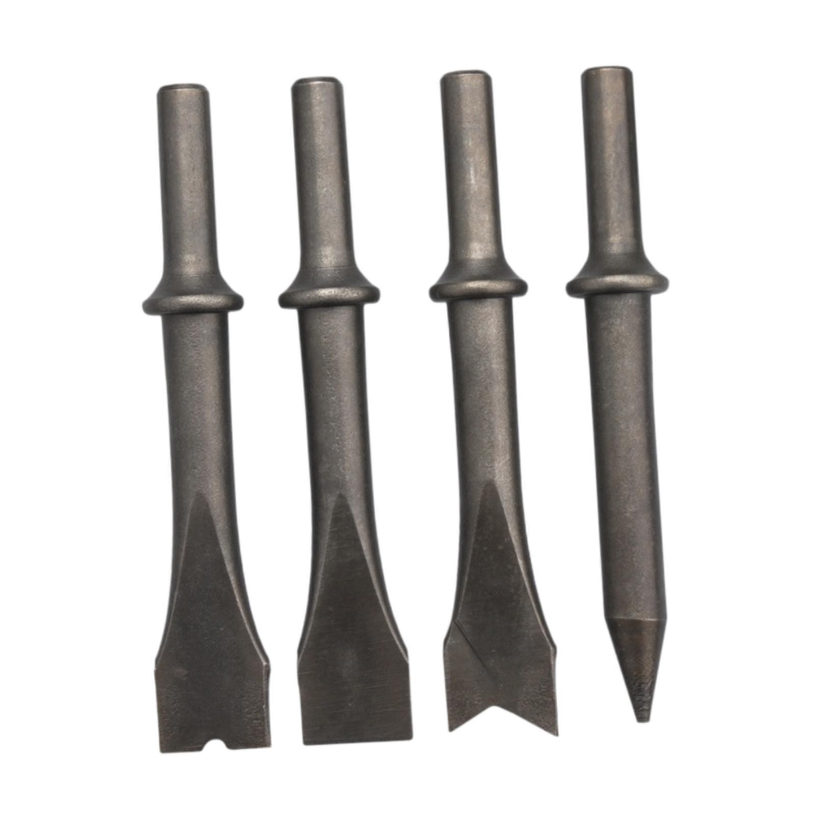 4Pcs Air Hammers Chisels Set Automotive Repairs Equipment Pneumatic Tools
