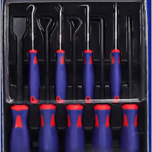 WORKPRO Precision Pick Hook Set 9Piece w/Scraper Automotive Electronic Hand Tool