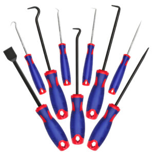 WORKPRO 9Pcs Precision Pick Hook Set Scraper Automotive Electronic Hand Tools