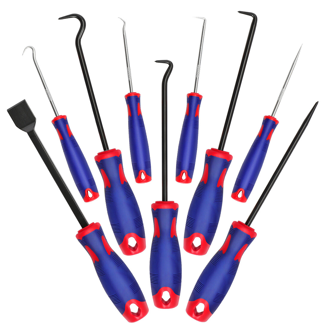 WORKPRO 9Pcs Precision Pick Hook Set Scraper Automotive Electronic Hand Tools