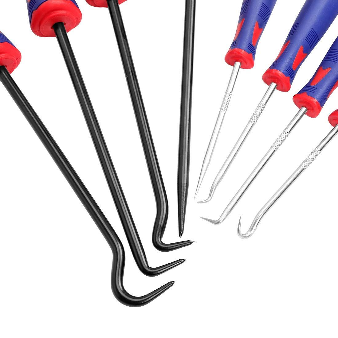 WORKPRO 9PC Precision Pick Hook Set with Scraper Automotive Electronic Hand Tool - Image 4