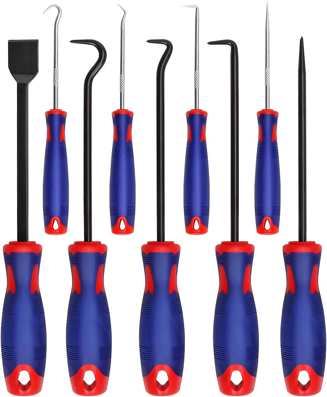 WORKPRO 9PC Precision Pick Hook Set Automotive Electronic Hand Tool with Scraper - Image 2