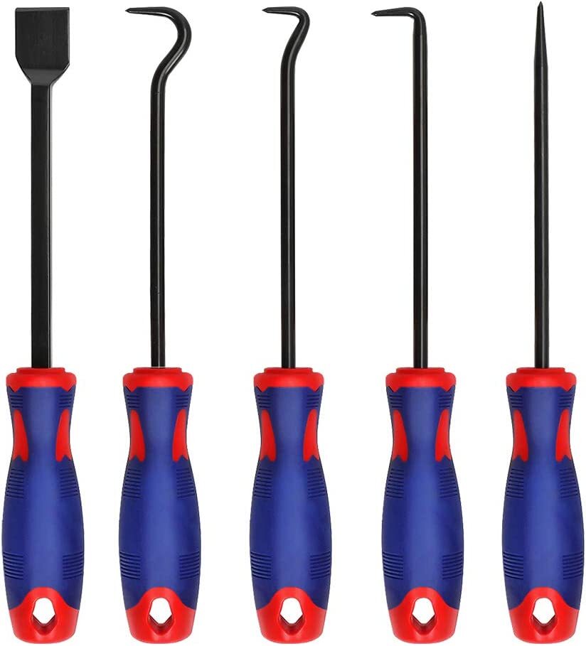 WORKPRO 9PC Precision Pick Hook Set Automotive Electronic Hand Tool with Scraper - Image 4
