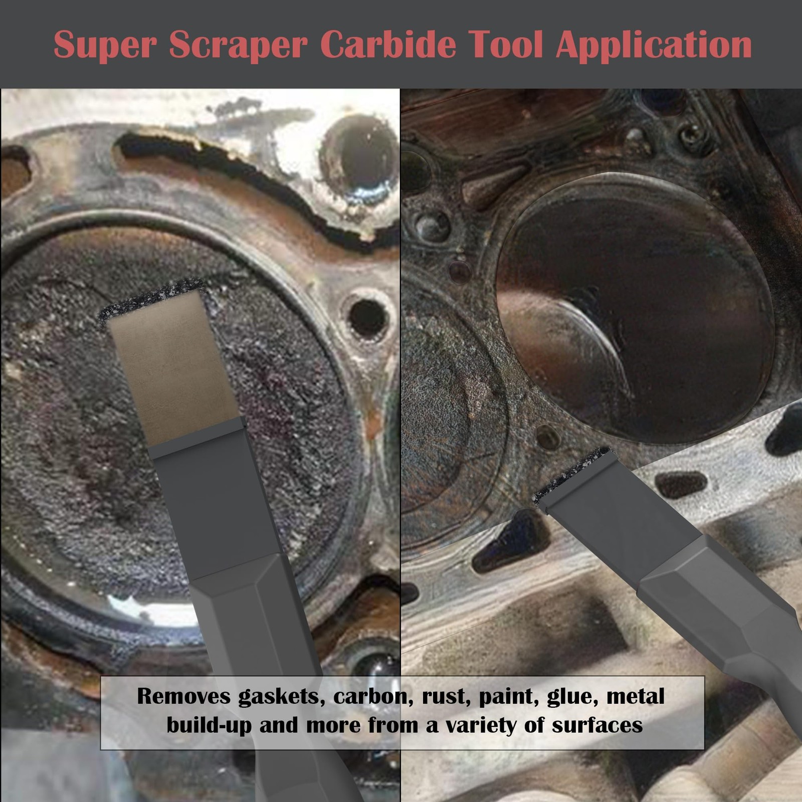 Carbide Scraper, Super Carbide Gasket Scraper for Metal and Automotive, 1-1/4... - Image 5