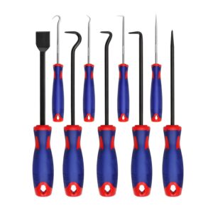 WORKPRO 9PC Precision Pick Hook Set with Scraper Automotive Electronic Hand Tool