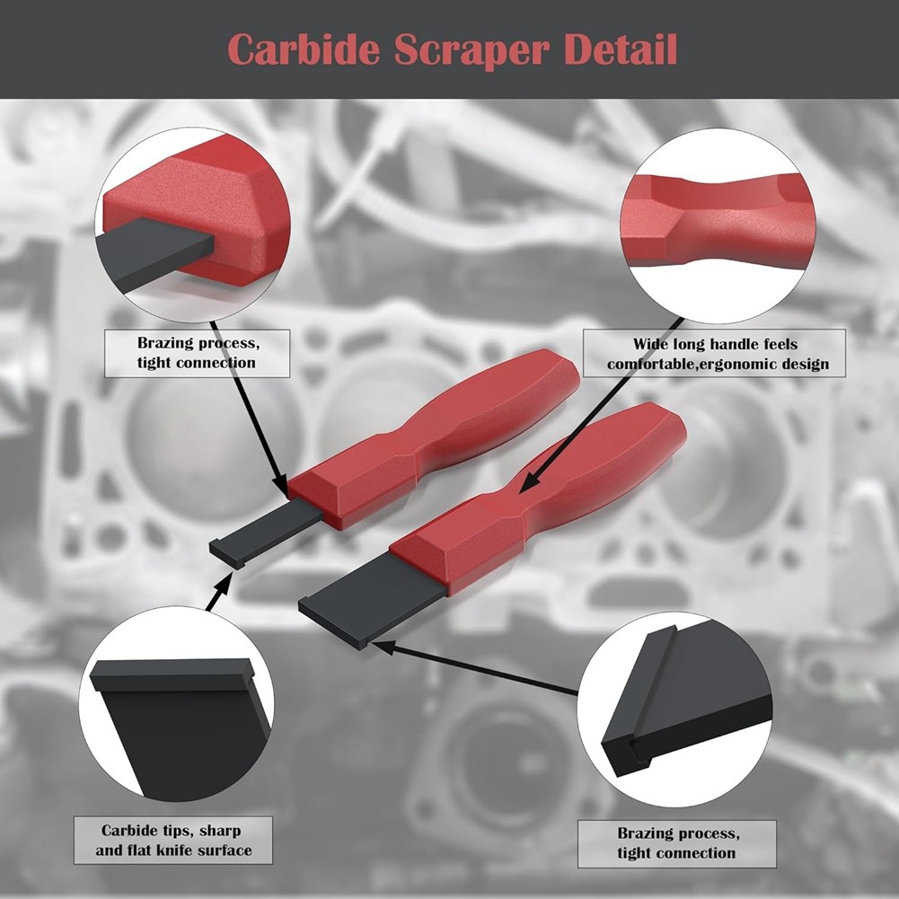 Carbide Scrapers , Super Carbide Gasket Scrapers for Metal and Automotive,5490 - Image 3