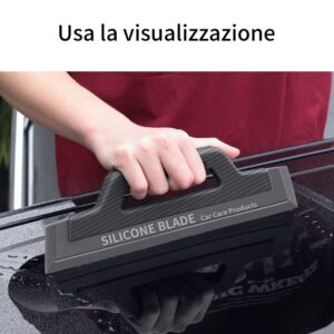Flexible Automotive Window Water Scraper Soft Silicone Safe For Paint And Chrome