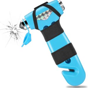 Car Safety Hammer, Automotive Window Breaker and Seatbelt Cutter, 3 In 1 Tool