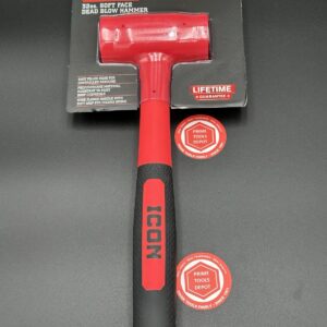 ICON 32 oz Soft Face Dead Blow Hammer Polyurethane Head Lifetime Warranty