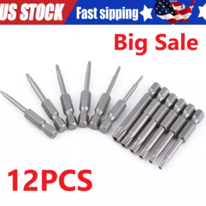 Security Torx Bit Set + Hex Key Allen Bit Set - For Power Drill & Impact Driver