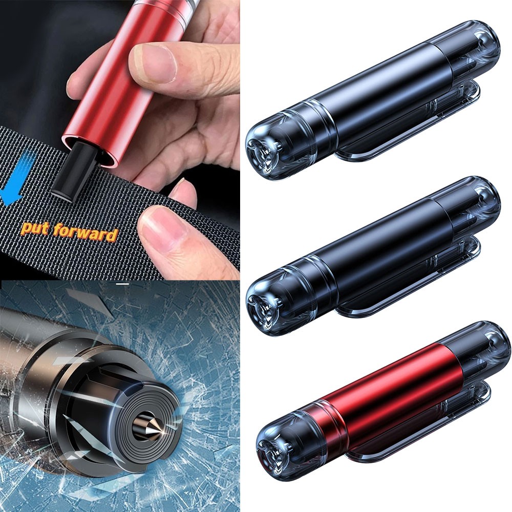 Portable Automotive Safety Hammer with Spring Loaded Design for Emergency Escape - Image 2