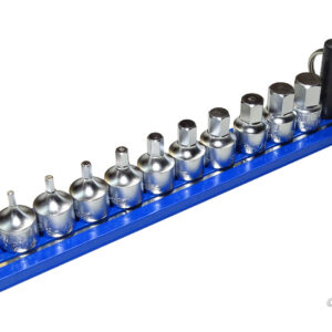 STUBBY METRIC HEX SOCKET DRIVER BITS – 10-pc set – VIM Tools – automotive tool