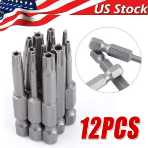 Security Torx Bit Set + Hex Key Allen Bit Set - For Power Drill & Impact Driver