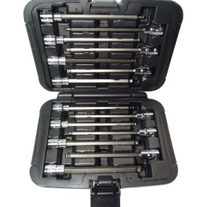 VIM TOOLS: 14-pc ball hex set β 6β long driver sockets β automotive β BHXLM100
