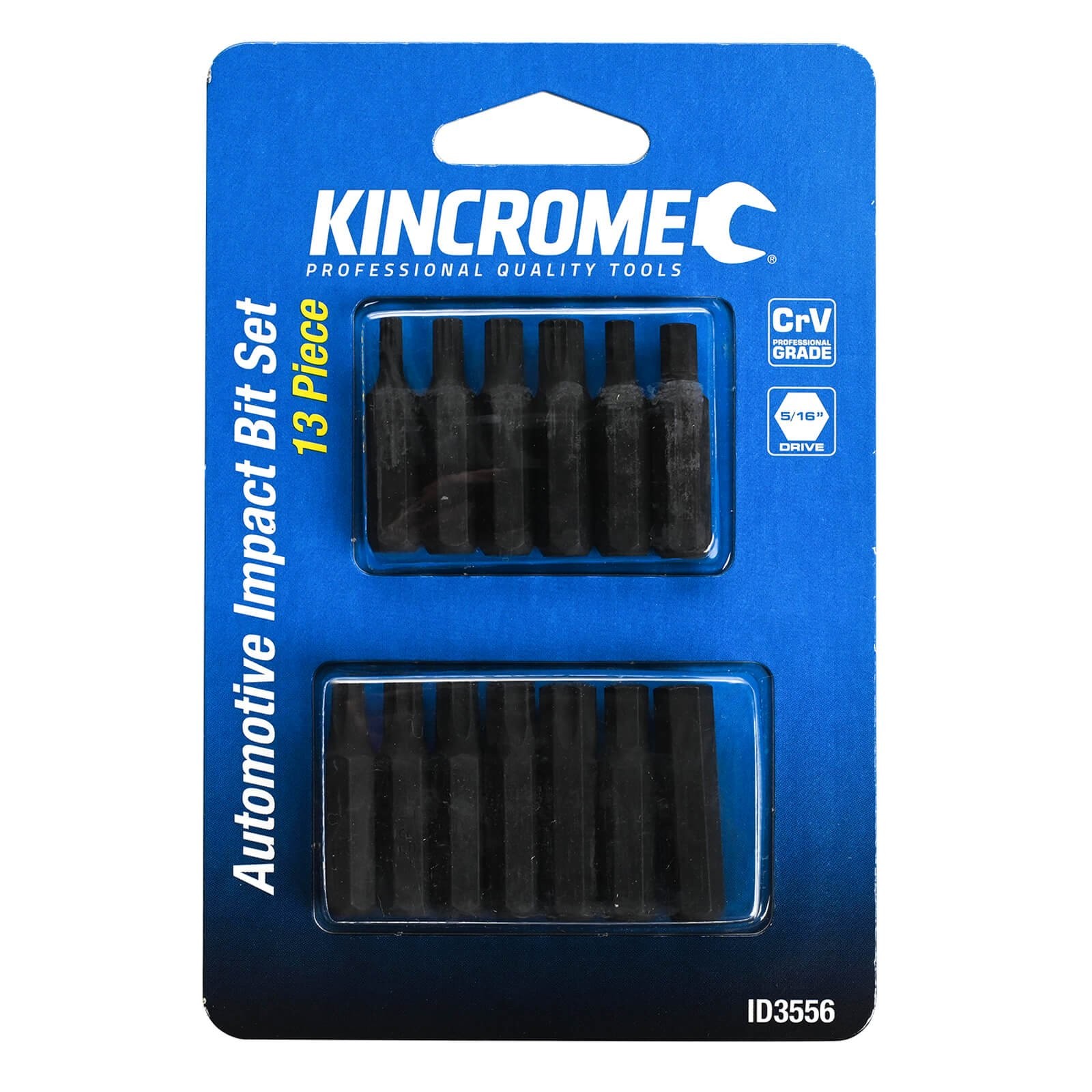 KINCROME 13 Piece 5/16" Drive Automotive Impact Bit Set TORX HEX SPLINE ID3556 - Image 4